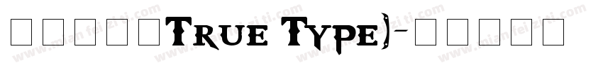 优设标题黑True Type)字体转换